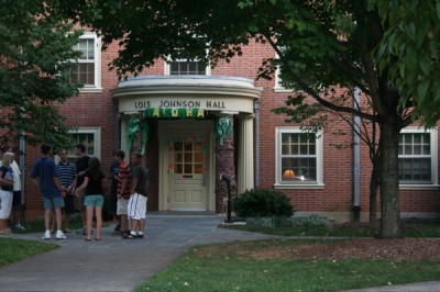 This is the entrance to James' dorm.