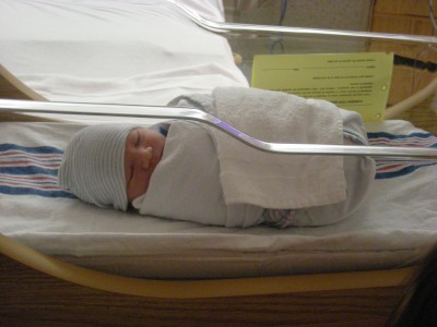 Daddy says I'm all wrapped up like a baby burrito.