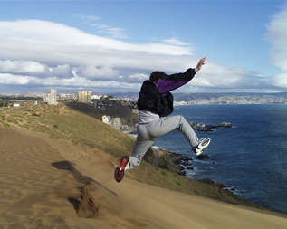 Seth: Dunes in front of our house in Chile
