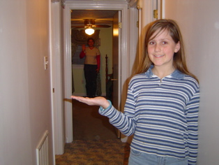 Emily and Katie at Nathan's house