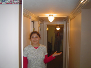 Katie and Emily at Nathan's house