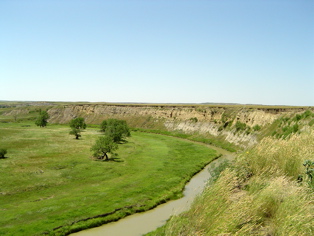 The Grand River on the Waldecker homestead