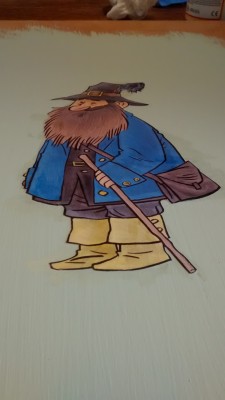 Mom painted on top of the Mod Podged image.