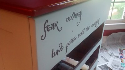 "Fear nothing!" Both Tom Bombadil and his wife Goldberry said this.