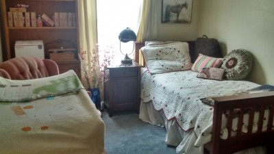 Everything else in the room is horse themed, but I think Tom Bombadil will be right at home on his baby dresser.