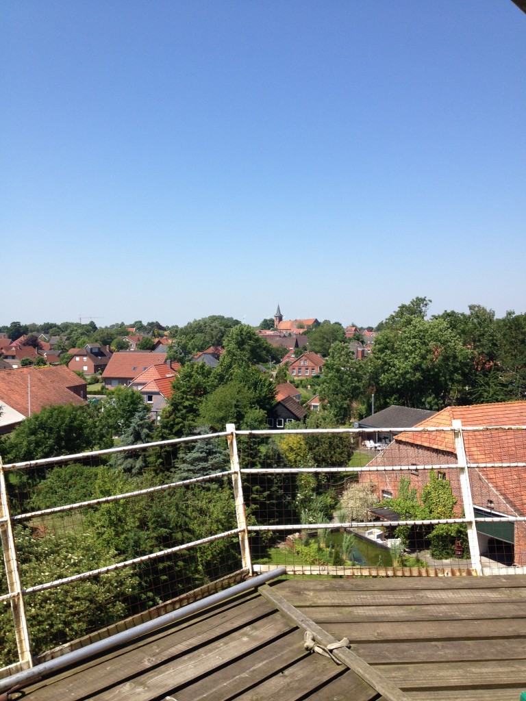 View of Bunde from the windmill.