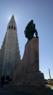 Statue of Leif Ericsson donated by the USA