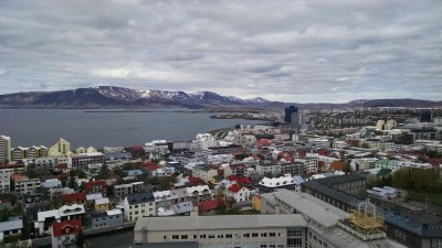 From the top of Hallgrímskirkja