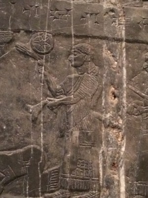 This is a picture of one of the kings of Israel paying tribute to the king of Assyria. If I remember correctly, the stone carving mentions Omri, who was the father of King Ahab. The pastor said that this may be the only image of an Israelite king. Even though the Israelites did make a lot of idols, apparently the 2nd commandment did dissuade them from making images of themselves. 