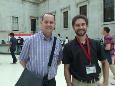 This is a picture of me with the pastor who gave the tour. He was giving a tour to a group from Biola University, and he allowed me to tag along. 