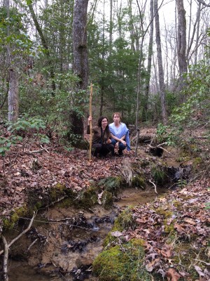 Part of a brook near our house. 